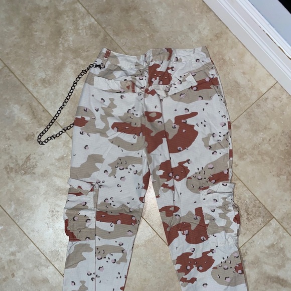 Beige camouflage pants - Picture 2 of 2